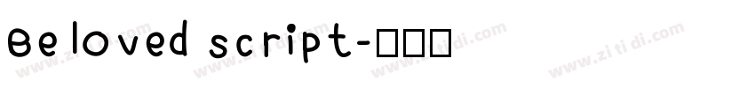 Beloved Script字体转换